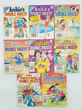 Archie Comics Digest Magazine (Lot 8 Comic Books), Vintage 1993 - 1998